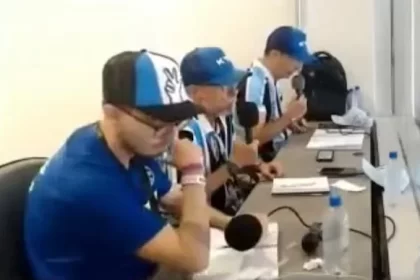 comentarista desmaia durante transmissão de jogo do Grêmio