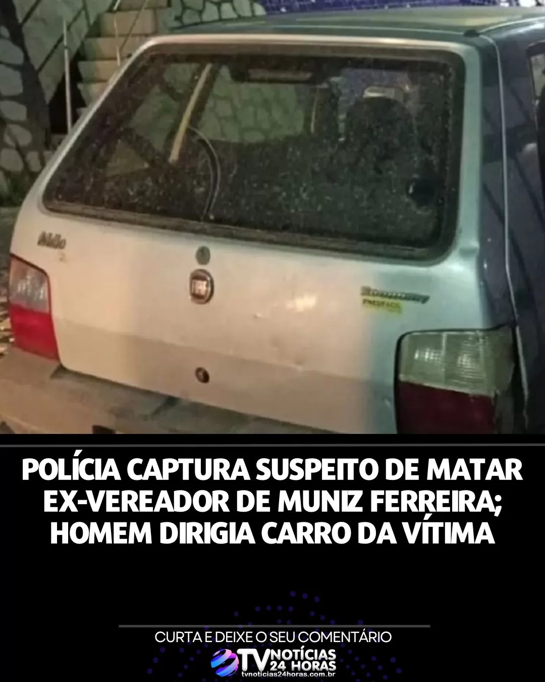 Polícia captura suspeito de matar ex-vereador de Muniz Ferreira; homem dirigia carro da vítima