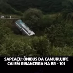 ônibus, Sapeaçu, Camurujipe, notícias, acidente, Bahia, Salvador, Maracás, ribanceira