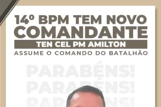 Ten. Cel. PM Amilton Junior é o novo comandante do 14º BPM de Santo Antônio de Jesus