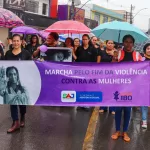 Secretaria de Assistência Social promove marcha contra a violência às mulheres durante o Agosto Lilás