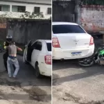 Vídeo: Homem é preso após atropelar agente de trânsito e tentar fugir em Camaçari