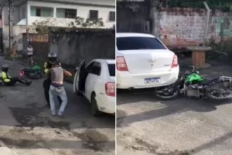 Vídeo: Homem é preso após atropelar agente de trânsito e tentar fugir em Camaçari