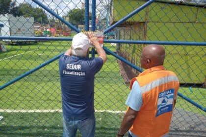 Sedur interdita parque de diversões instalado no Campo da Pronaica – Secretaria de Comunicação