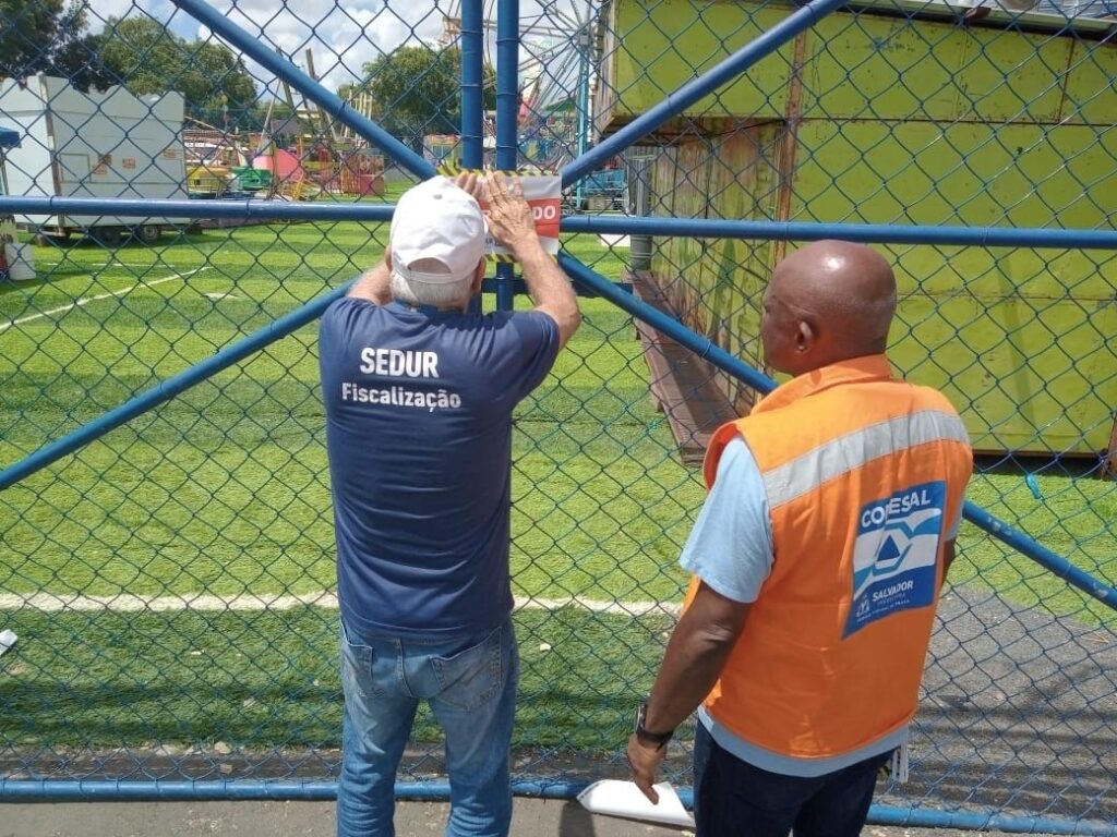 Sedur interdita parque de diversões instalado no Campo da Pronaica – Secretaria de Comunicação