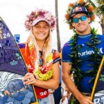 Surfe: australianos conquistam etapa de Sunset Beach