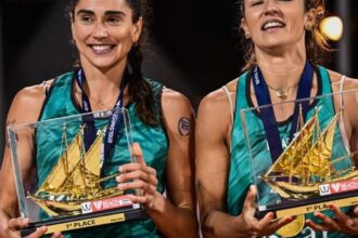 Bárbara e Carol são campeãs da etapa de Doha e se aproximam de Paris