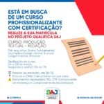 SAJ: Prefeitura, através da Secretaria de Assistência Social (SMAS), está oferecendo cursos profissionalizantes – Prefeitura de Santo Antônio de Jesus - BA