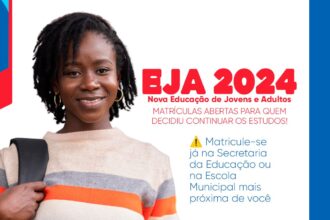 SAJ: Prefeitura informa a toda a população que está aberto o período de matrícula para a Nova Educação de Jovens e Adultos (EJA) – Prefeitura de Santo Antônio de Jesus - BA