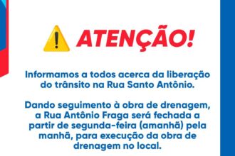 SAJ: Prefeitura informa acerca da volta à normalidade do trânsito na Rua Santo Antônio – Prefeitura de Santo Antônio de Jesus - BA