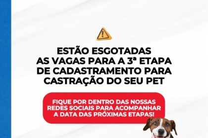 SAJ: Prefeitura informa acerca do preenchimento de vagas para a 3ª etapa de castração de gatos e cães – Prefeitura de Santo Antônio de Jesus - BA