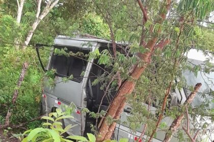 Van com pacientes de Sapeaçu capota e cai em ribanceira na BR-101