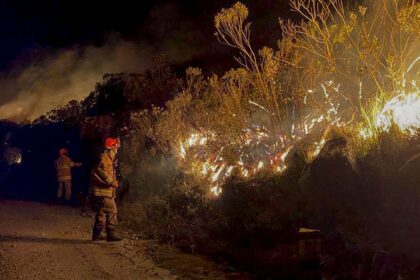 Combate ao fogo no Parque de Itatiaia continua, sem previsão de fim