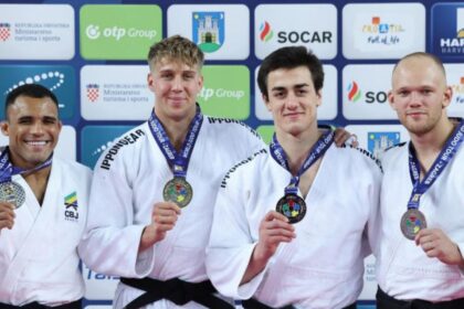 Judocas brasileiros terminam com cinco pódios em Grand Prix de Zagreb