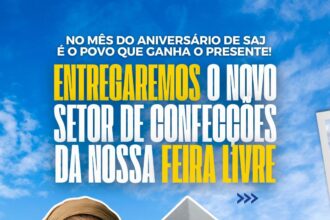 Prefeitura de Santo Antônio de Jesus realizará inauguração do novo setor de confecções da Feira Livre – Prefeitura de Santo Antônio de Jesus - BA