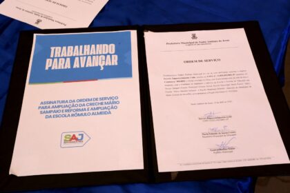 Prefeitura realizou assinatura das ordens de serviço para requalificação da Creche Mário Sampaio e Escola Rômulo Almeida – Prefeitura de Santo Antônio de Jesus - BA