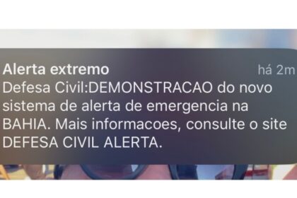 Defesa Civil testa novo sistema de alertas de emergência em Salvador e outras cidades baianas