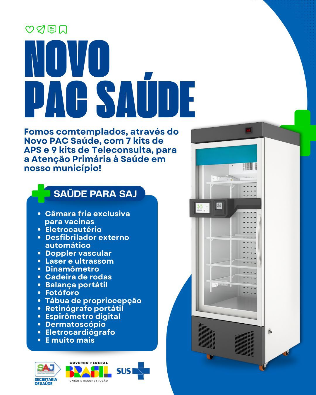 Prefeitura de Santo Antônio de Jesus anuncia novos equipamentos para qualificação da Atenção Primária à Saúde