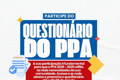Prefeitura de Santo Antônio de Jesus convida população a participar da construção do PPA 2026–2029 – Prefeitura de Santo Antônio de Jesus - BA