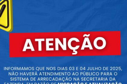 Prefeitura informa à população acerca de suspensão temporária de atendimento no sistema de arrecadação da SEFAZ – Prefeitura de Santo Antônio de Jesus - BA