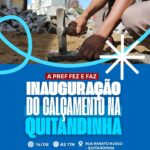 Prefeitura de Santo Antônio de Jesus convida população para inauguração do Calçamento na Quitandinha