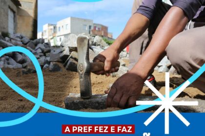 Prefeitura de Santo Antônio de Jesus convida população para inauguração do Calçamento na Quitandinha