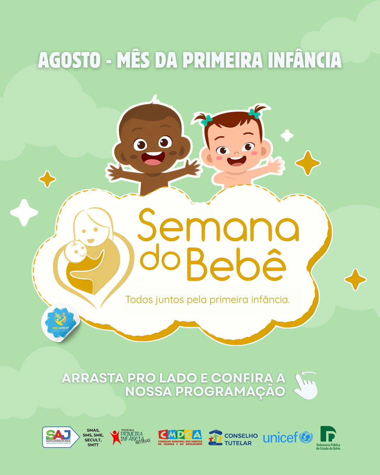 Prefeitura de Santo Antônio de Jesus realizará Semana do Bebê com foco na valorização da primeira infância – Prefeitura de Santo Antônio de Jesus - BA
