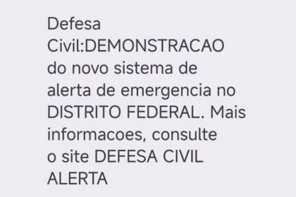 Defesa Civil testa aviso de desastre via celular no DF, GO, MS e MT