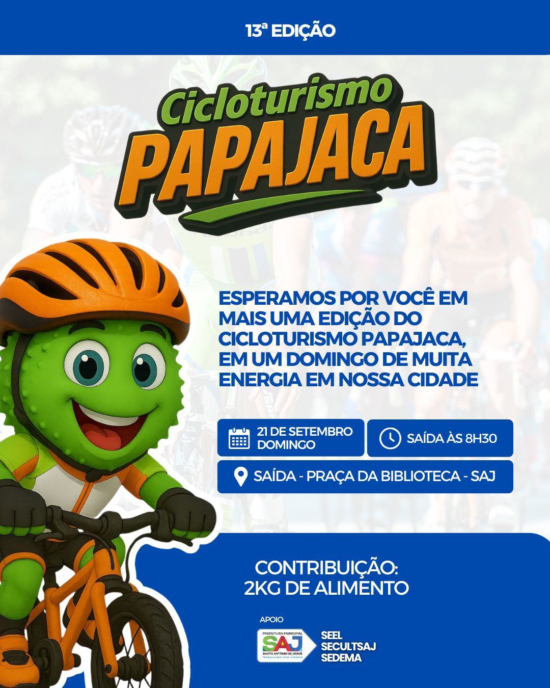 Prefeitura de Santo Antônio de Jesus apoia a 13ª edição do Cicloturismo Papajaca – Prefeitura de Santo Antônio de Jesus - BA