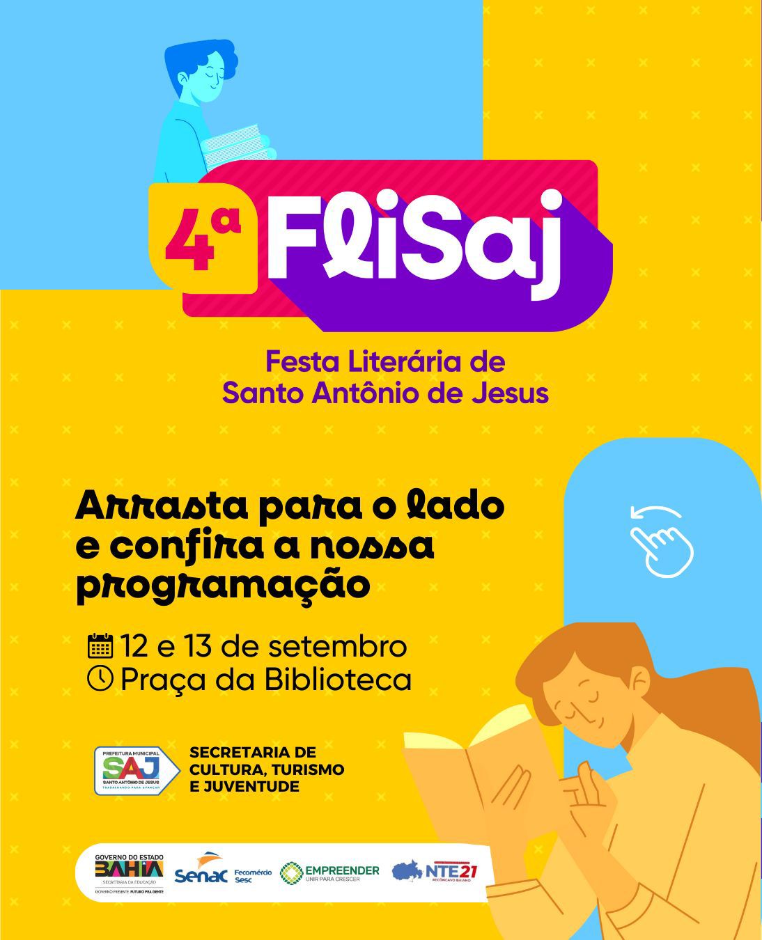 Prefeitura de Santo Antônio de Jesus realizará 4ª Edição da FLISAJ, que celebrará a literatura como expressão da cultura popular brasileira – Prefeitura de Santo Antônio de Jesus - BA