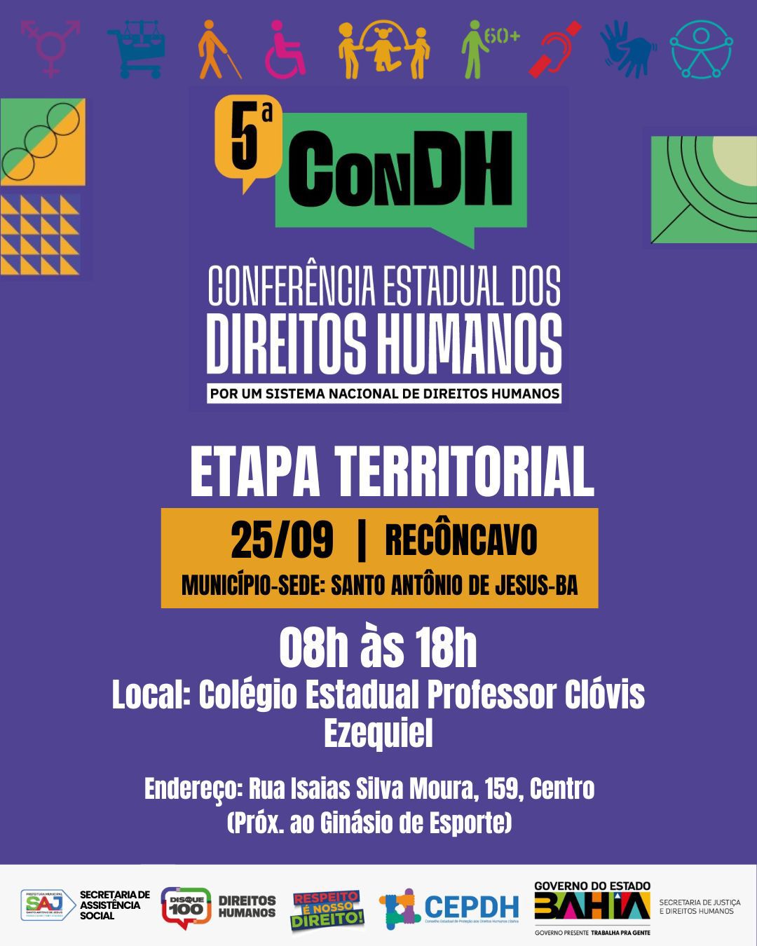 Prefeitura de Santo Antônio de Jesus sediará, pela primeira vez, Etapa Territorial da Conferência Estadual dos Direitos Humanos – Prefeitura de Santo Antônio de Jesus - BA