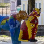 Belém vira galeria a céu aberto com estátuas de onças coloridas