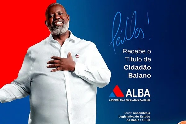 Cantor Péricles vai receber título de cidadão baiano nesta quinta-feira