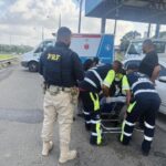 Mulher dá à luz em posto do DNIT com apoio da PRF na BR-324, próximo a Feira de Santana