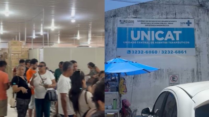 Pacientes relatam longas filas e caos na entrega de medicamentos em unidade de saúde; assista