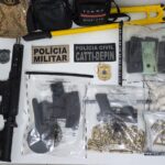 Polícia Civil apreende fuzis, pistola e drogas durante ação integrada