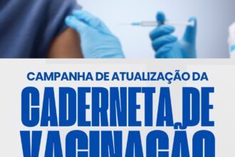 Prefeitura realiza campanha de atualização da caderneta de vacinação para crianças e adolescentes