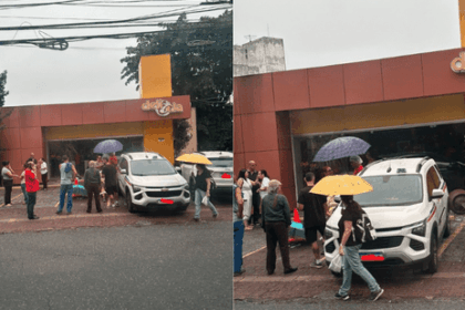 Carro invade delicatessen e deixa feridos em Salvador