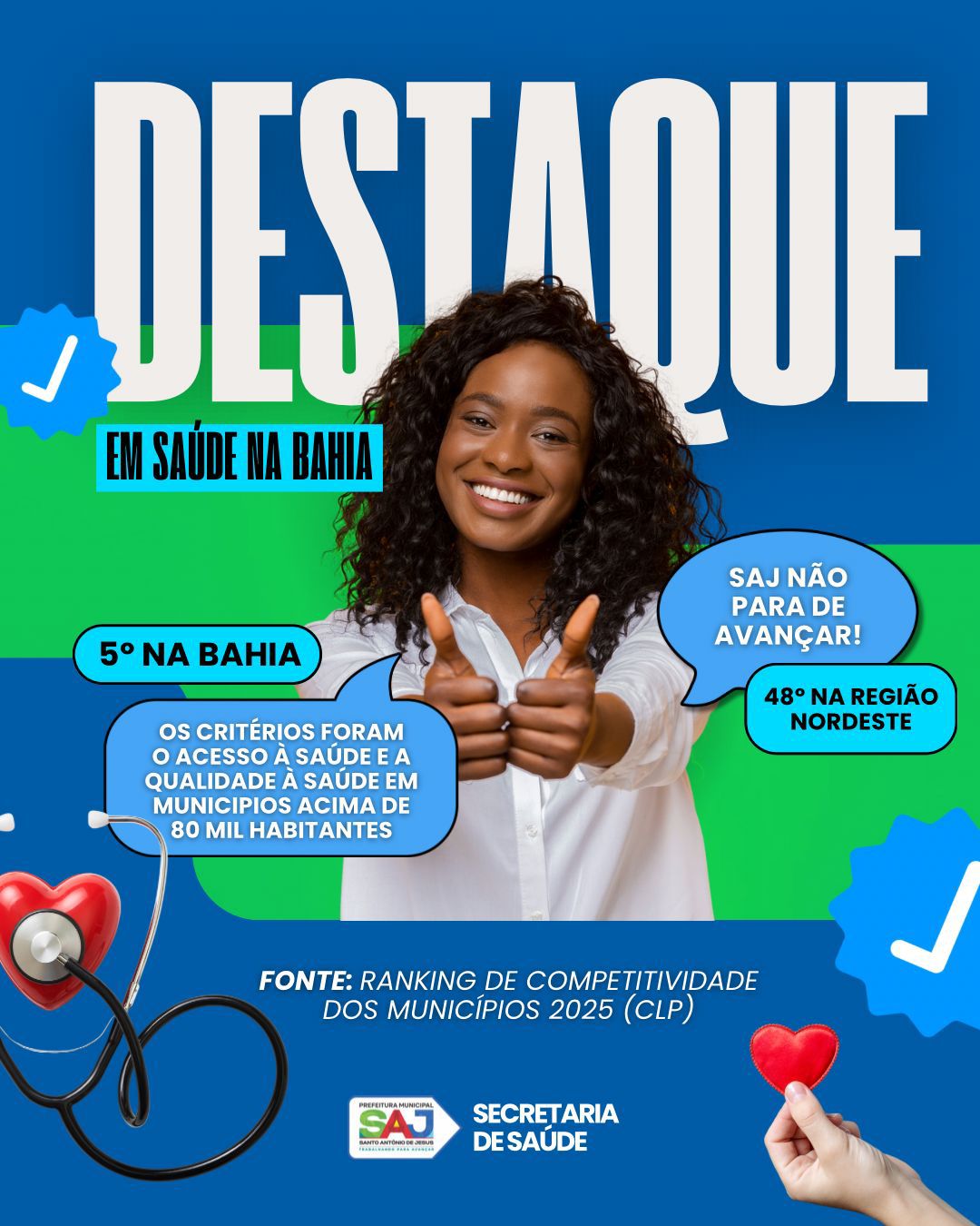 Prefeitura de Santo Antônio de Jesus vê trabalho realizado na Saúde se destacar em ranking nacional de qualidade na saúde – Prefeitura de Santo Antônio de Jesus - BA