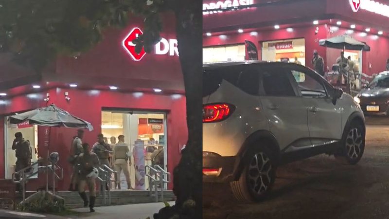 URGENTE! Troca de tiros durante assalto em farmácia de bairro nobre de Salvador assusta moradores