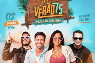 Larissa Marques, Isqueminha, Teddy Pherraz e DJ Vitor Meirelles lançam Verão 75 na praia do Guaibim