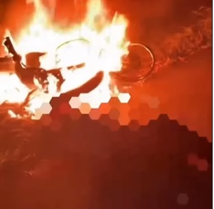 Motociclista morre após acidente com incêndio na BR-101 entre Sapeaçu e Conceição do Almeida