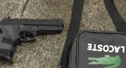 PM apreende simulacro de arma de fogo durante abordagem no centro de Santo Antônio de Jesus