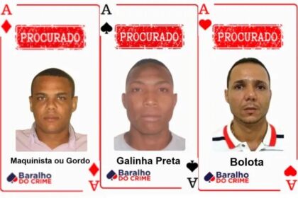 Baralho do Crime atualizado: confira os criminosos mais procurados da Bahia