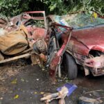 Colisão entre carro-forte e veículo de passeio deixa dois mortos na BR-101, em Aurelino Leal