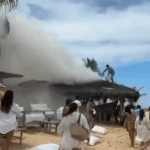 Incêndio atinge bar de resort de luxo em Trancoso