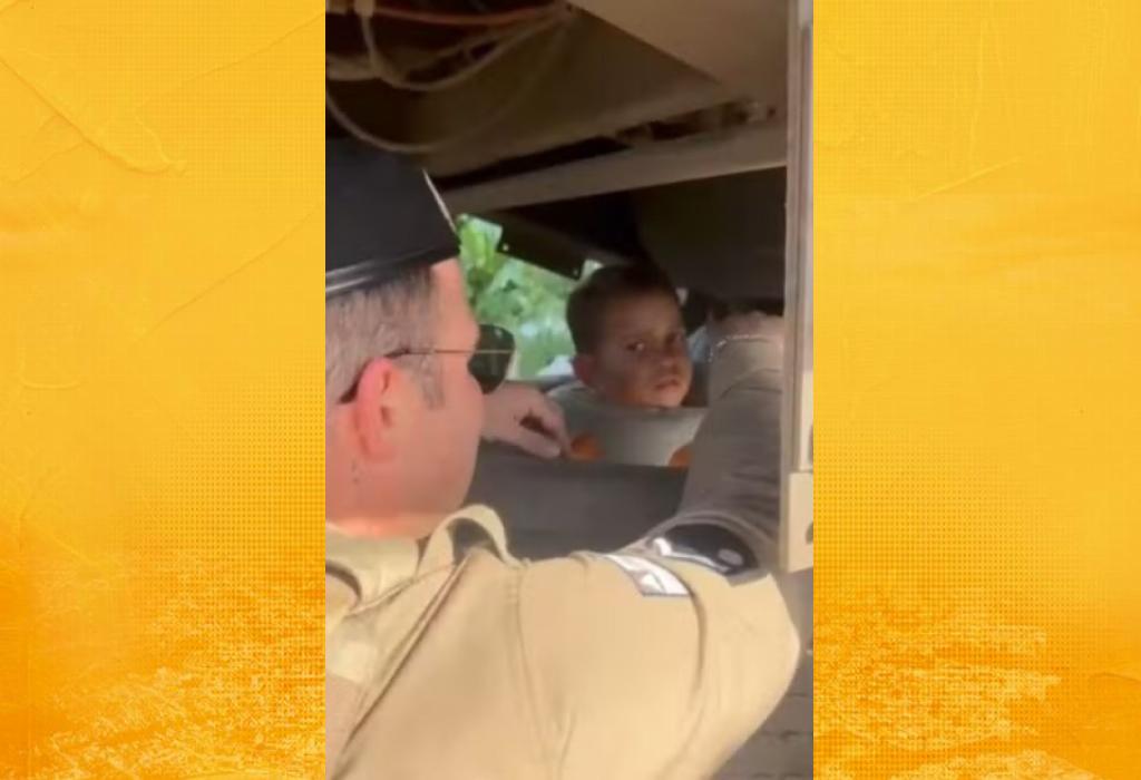 Menino de 4 anos é resgatado após ficar preso em carreta em Luís Eduardo Magalhães