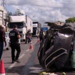 Mulher que acompanhava mãe para hemodiálise morre em acidente na Bahia; três pessoas ficam feridas