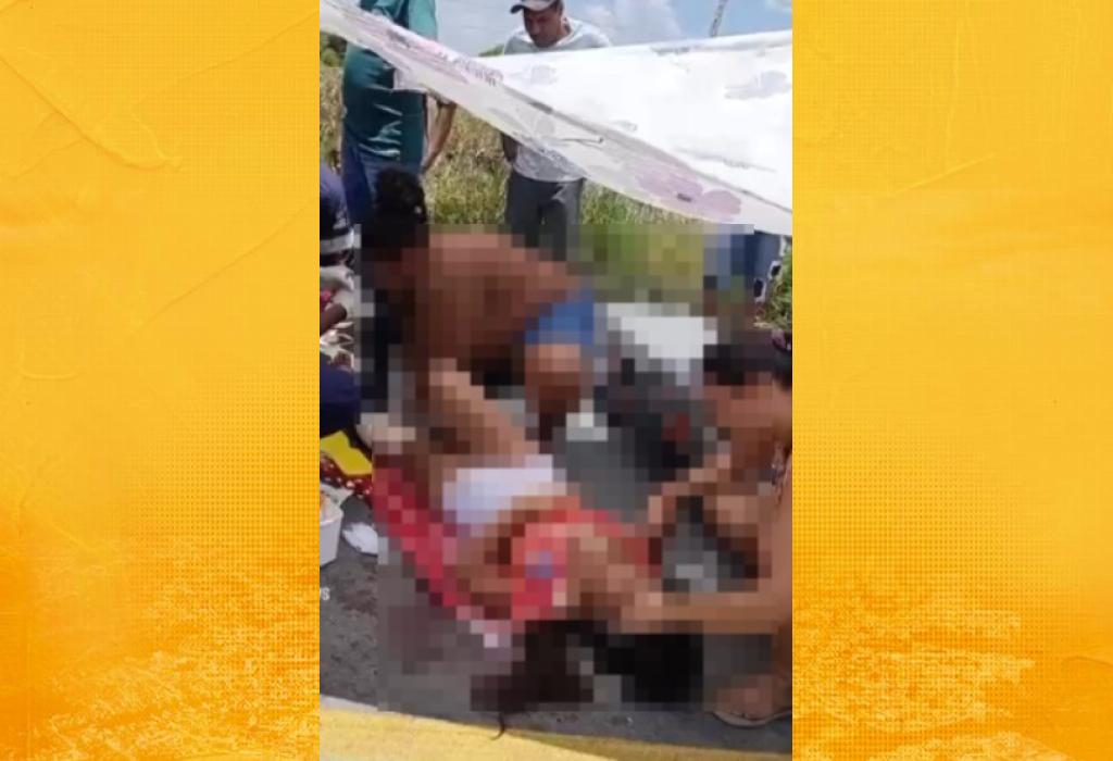 Acidente grave deixa jovem ferida na BR-101, em Dom Macedo Costa