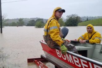 Ciclone extratropical se intensifica em Santa Catarina